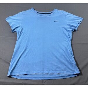 Hollister Must-Have Collection Blue Cotton Short Sleeve T-Shirt Womens Medium